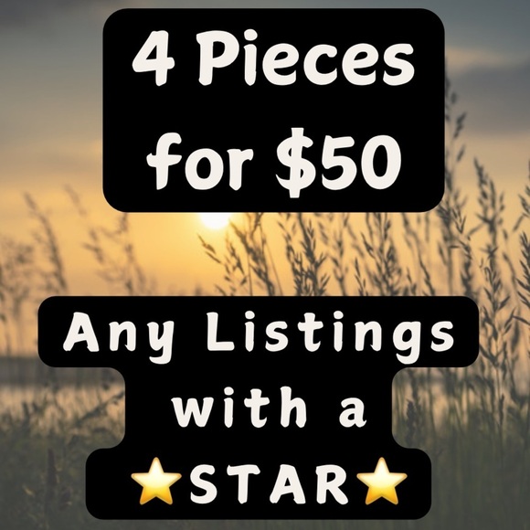 Choose ANY 4 items with a ⭐️ in the title  for $50! - Picture 1 of 8